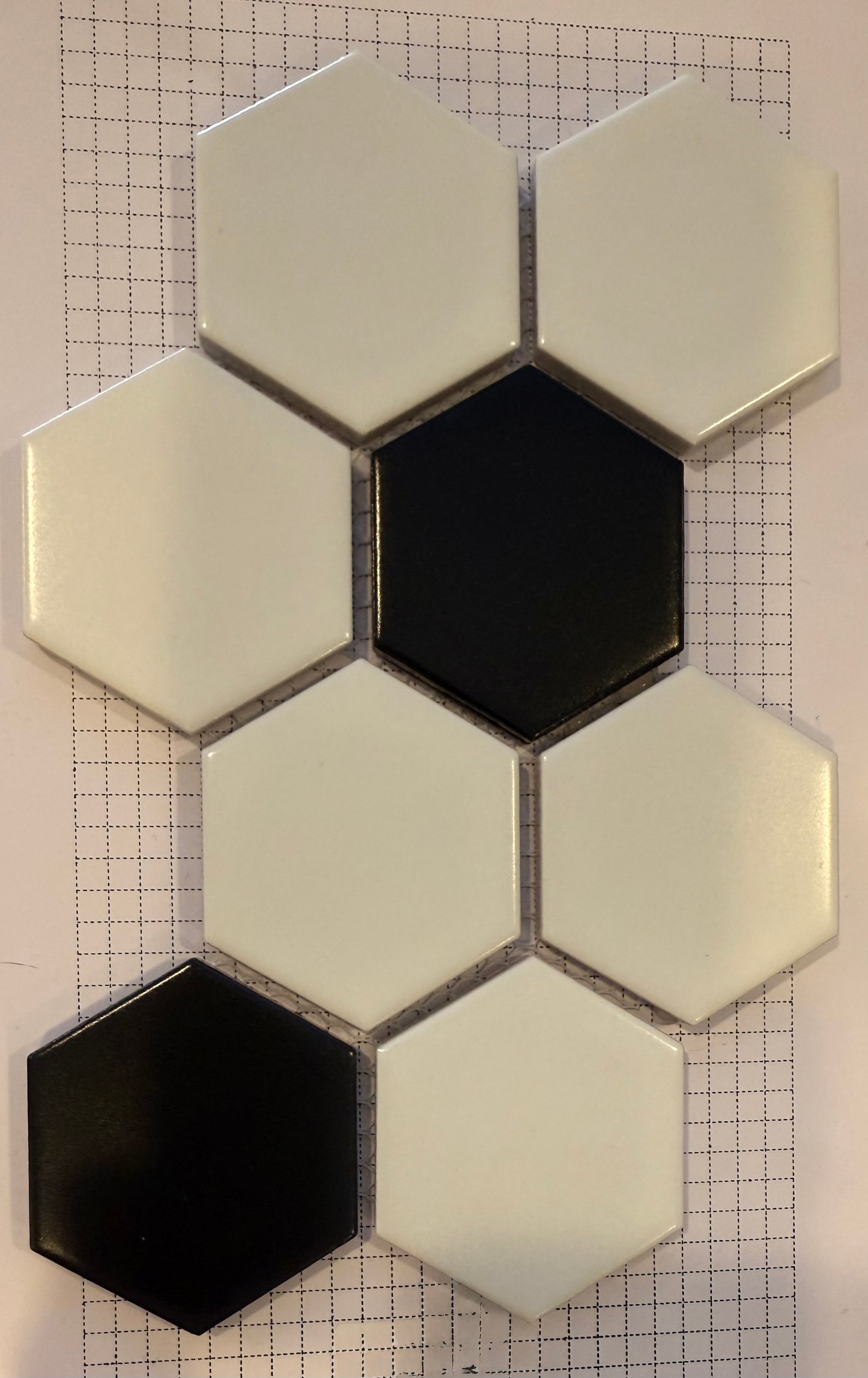 White/Black Mix 11.18X12.76