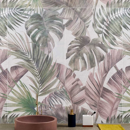 Fancy Wall Pink Green 24X48 Matte