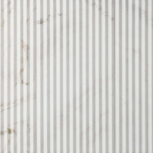 Alaska White Dimensional 12X24 Satin