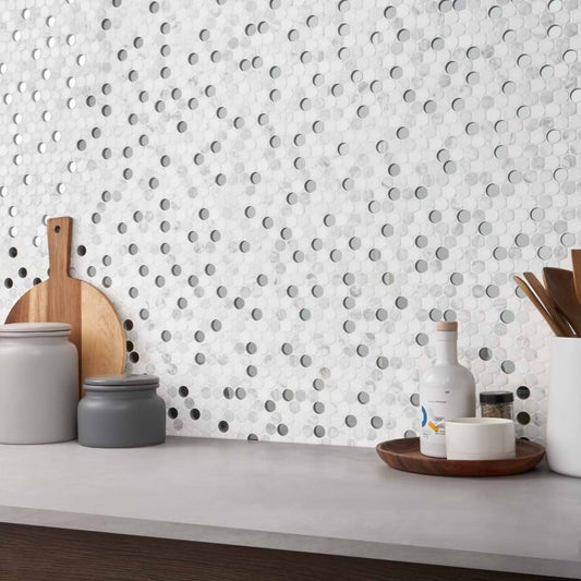 Circles Carrara Thassos Mirror Polished (discontinued)