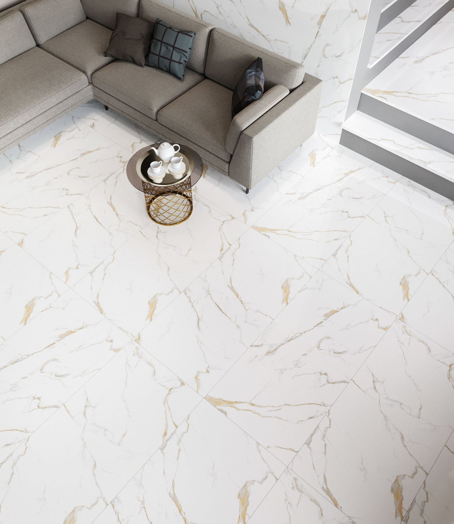 Granda Calacatta Gold 24x48 Porcelain Tile
