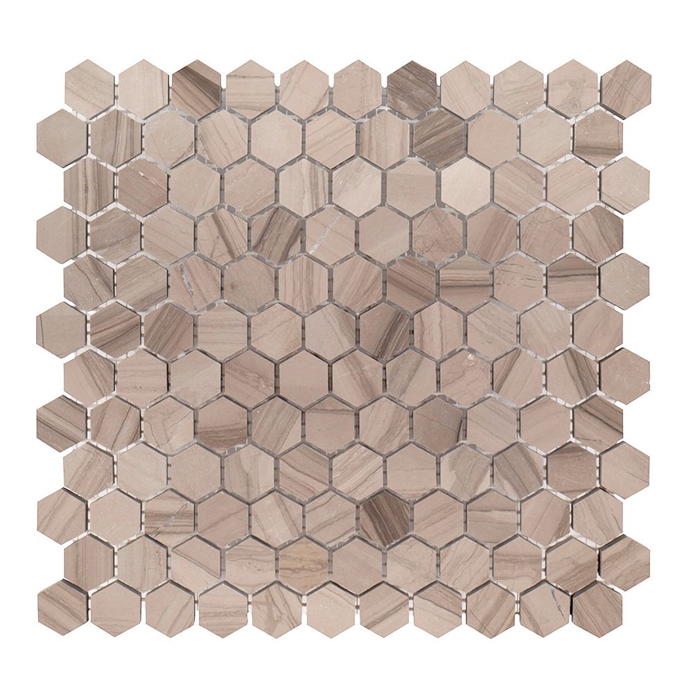Pattern B (Transitional Taupe) 1" Hexagon 11x12