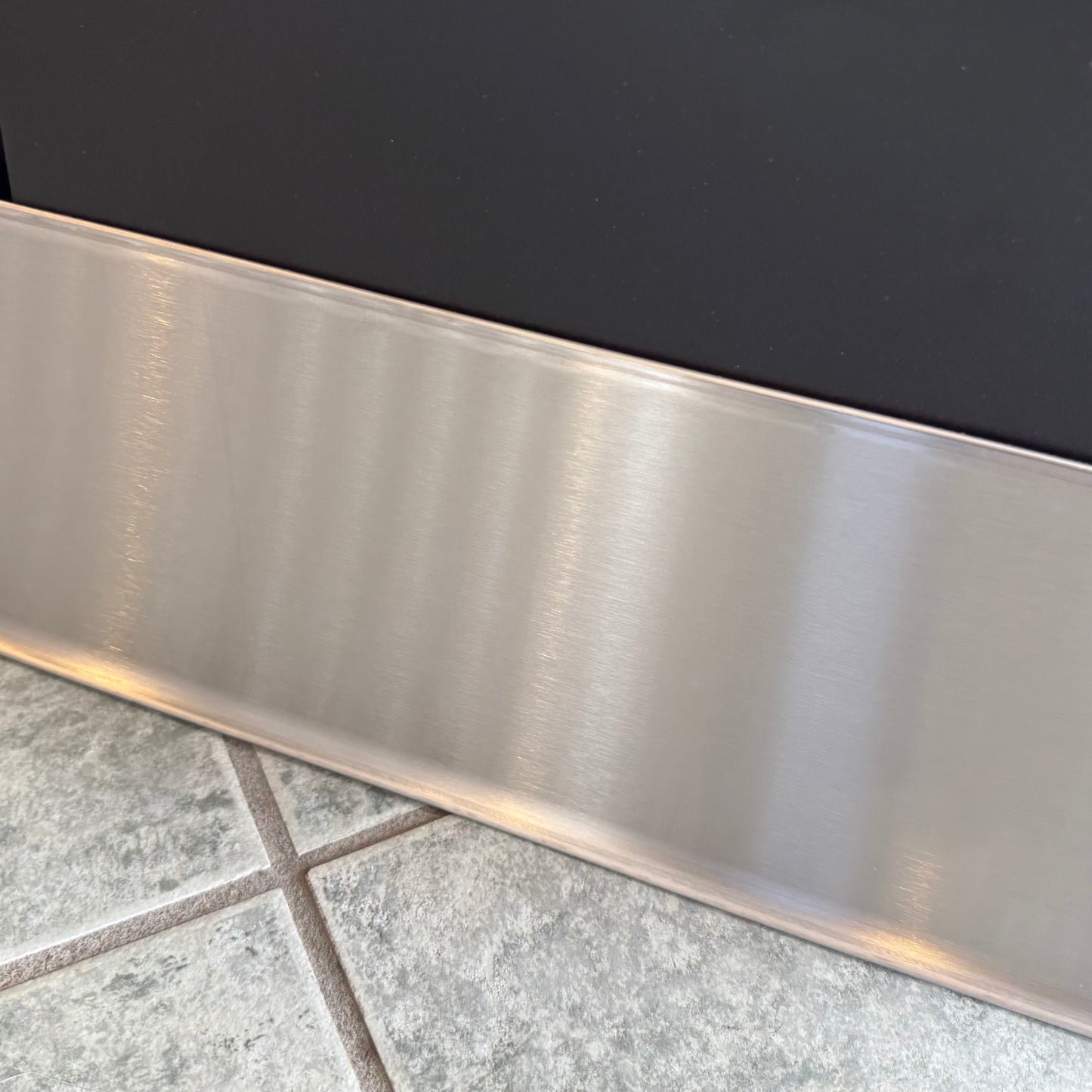 Brushed Stainless Steel Base 6-3/8" 8ft 2in