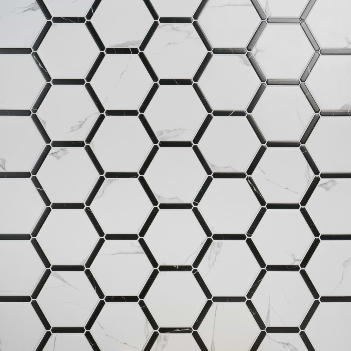 Bianco White 9" Hex Matte (discontinued)