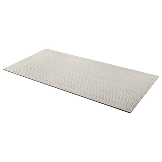 Tectonic Pleated Ivory White 24X48 Matte