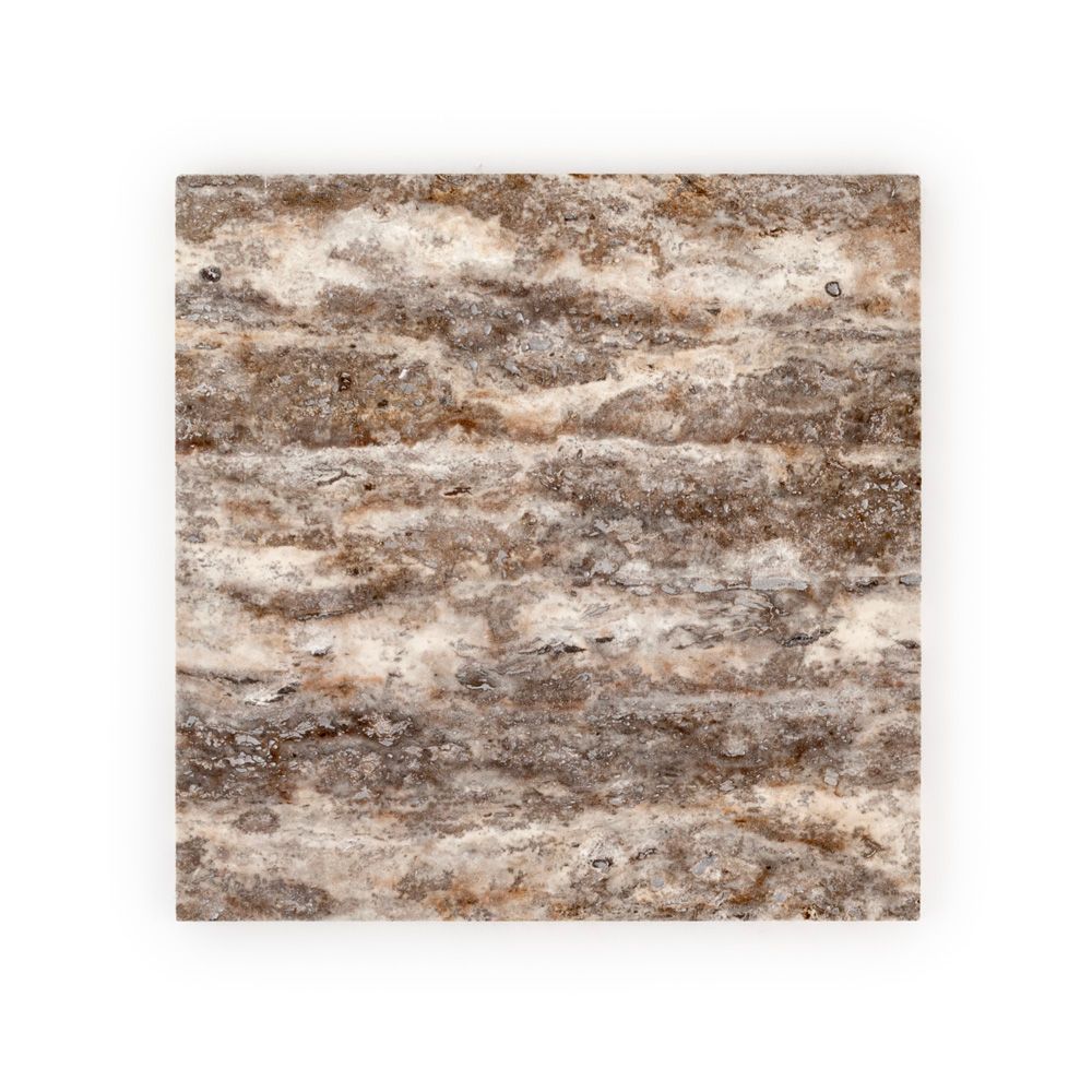 Silver Travertine 12x12 Honed