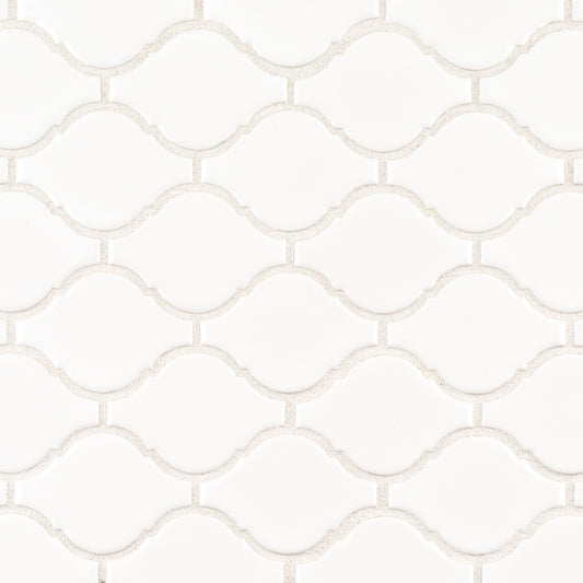 White 2.75" Arabesque 10x11