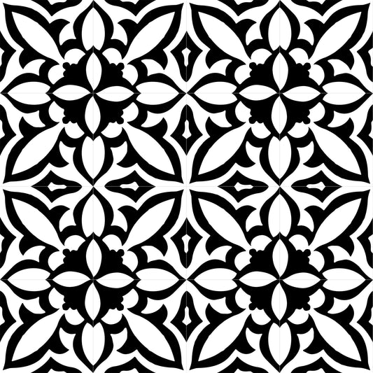 Fleur Noir 8x8