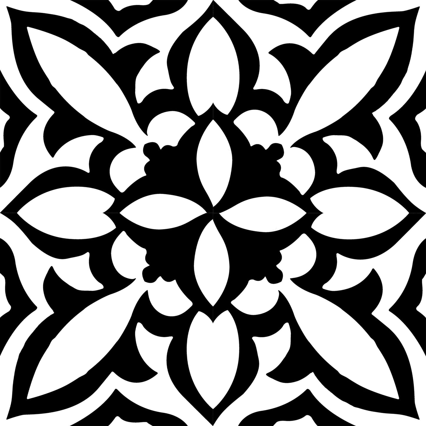 Fleur Noir 8x8