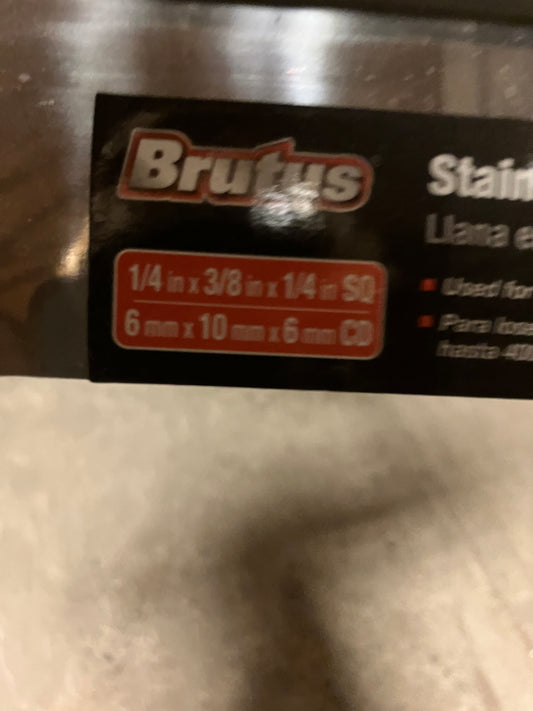 Stainless steel trowel 1/4x3/8