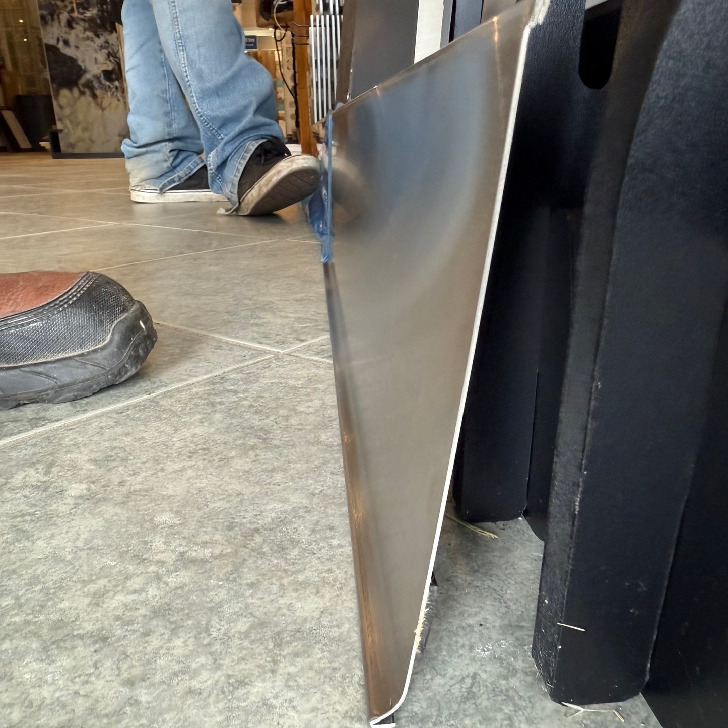 Brushed Stainless Steel Base 6-3/8" 8ft 2in