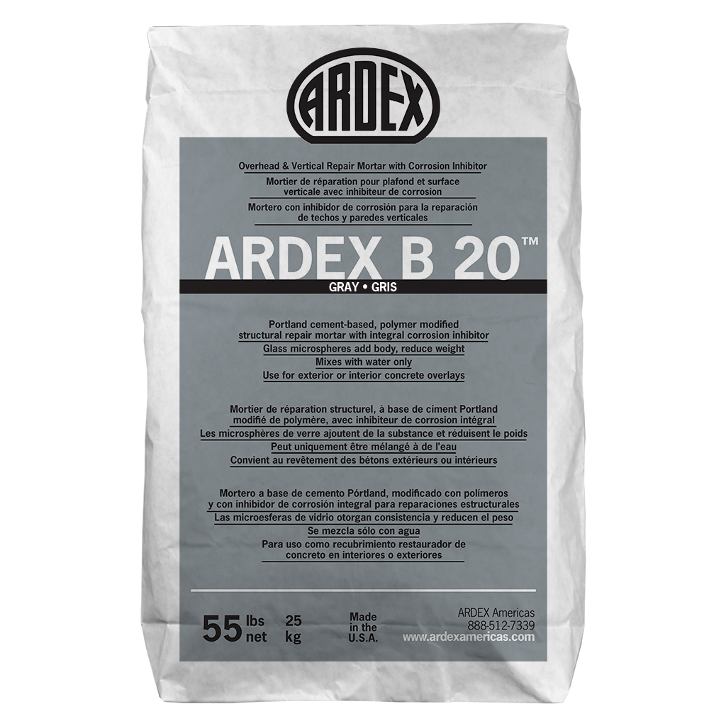 B 20 Overhead & Vertical Repair Mortar w/ Corrosion Inhibitor