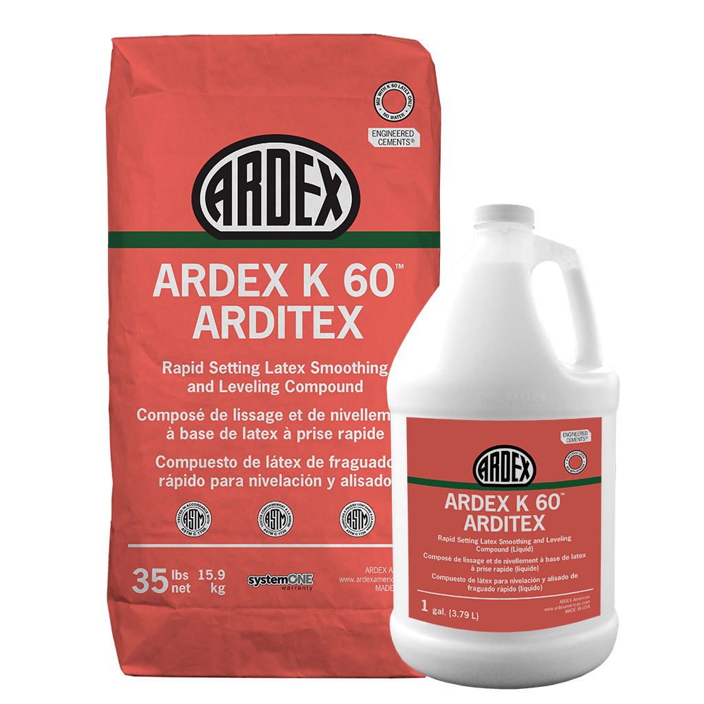 K 60 ARDITEX Rapid Setting Latex Smoothing and Leveling Compound - KIT IN A PAIL