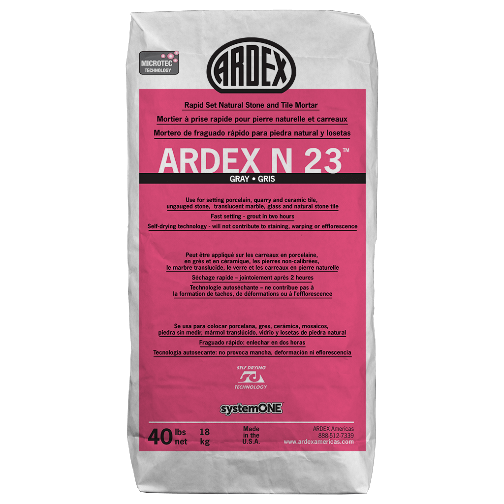 N 23 MICROTEC Rapid Set Natural Stone and Tile Mortar (GRAY)