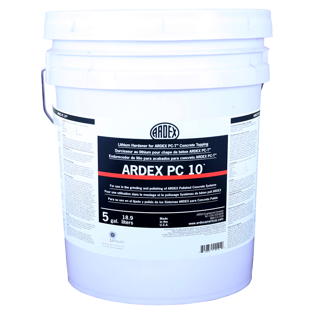 ARDEX PC-10 lithium hardener densifier, 5 GAL