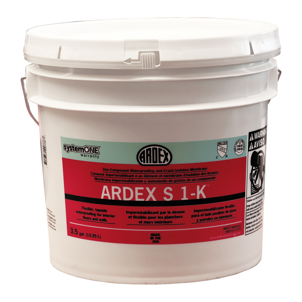 S 1-K One-Component Waterproofing and Crack Isolation Membrane 3.5 GAL
