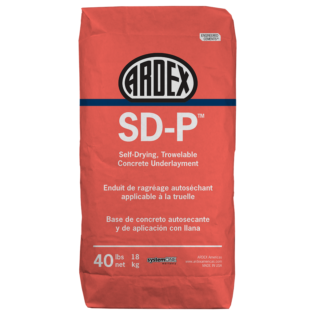 SD-P Self-Drying, Trowelable Concrete Underlayment