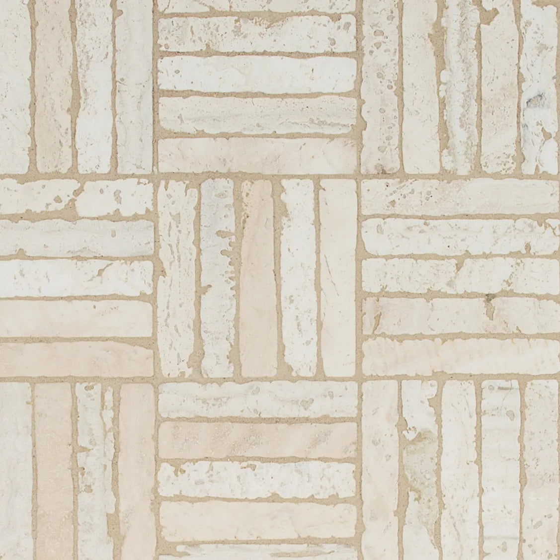 Beige Parquet Mosaic 12x12