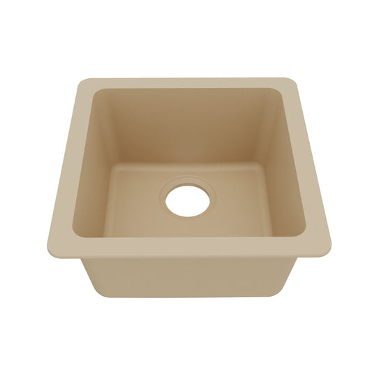 Bisque Bar/Prep Bowl Undermount Sink 16-5/8"