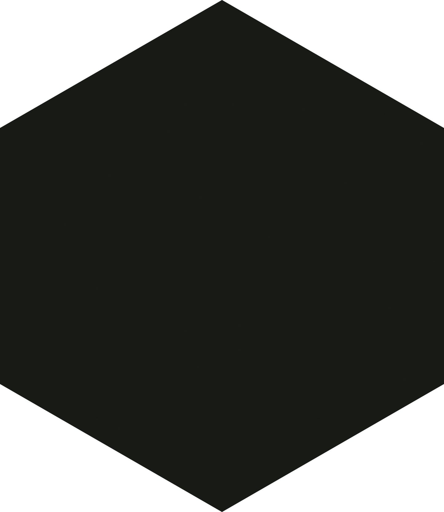 Black Matte 7X8 Hexagon
