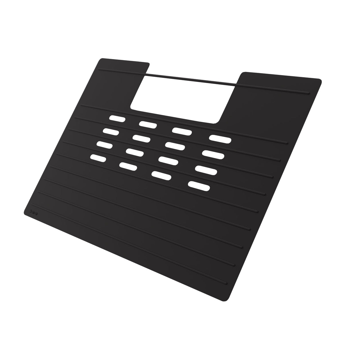 Black Vanity Bath Mat 22"