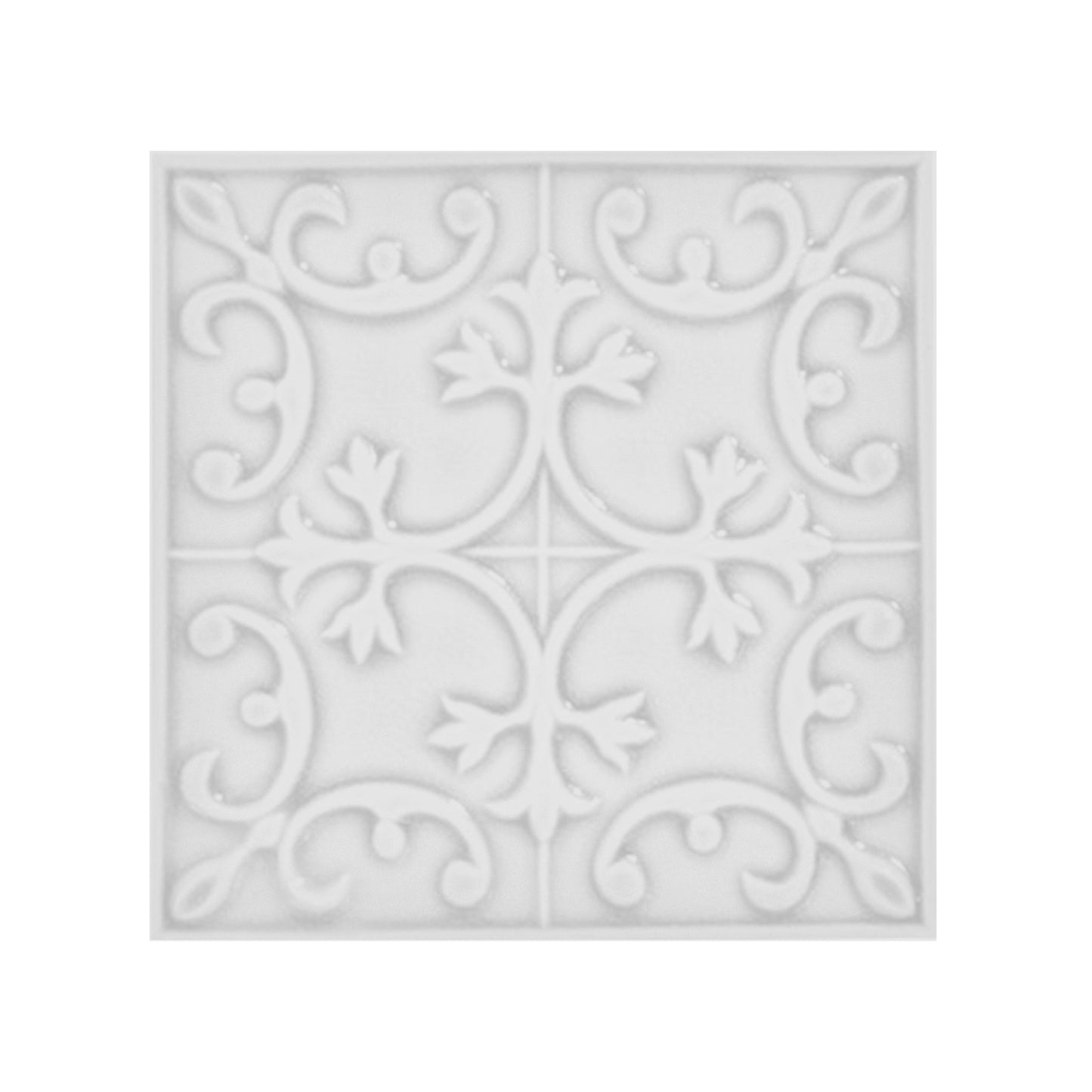 Blanco Embossed 6X6 Glossy