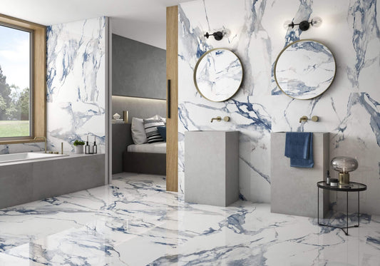 Blue Polished 36x72