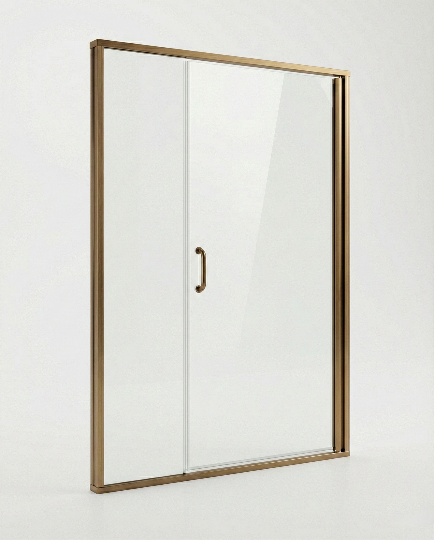 Brushed Bronze Door & Panel 48" x 68-5/8" AquaglideXP