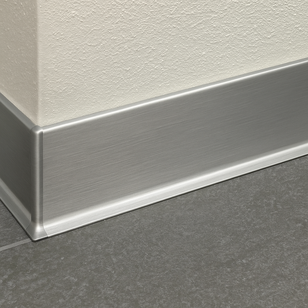 Brushed Stainless Steel Base 6-3/8" 8ft 2in