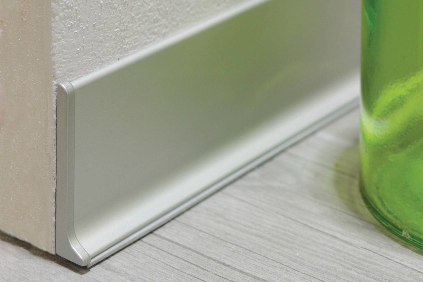 Brushed Stainless Steel Base 6-3/8" 8ft 2in