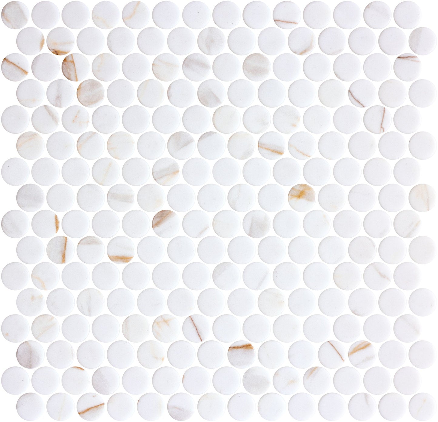 Gilded Vogue 3/4" Penny Round Mosaic
