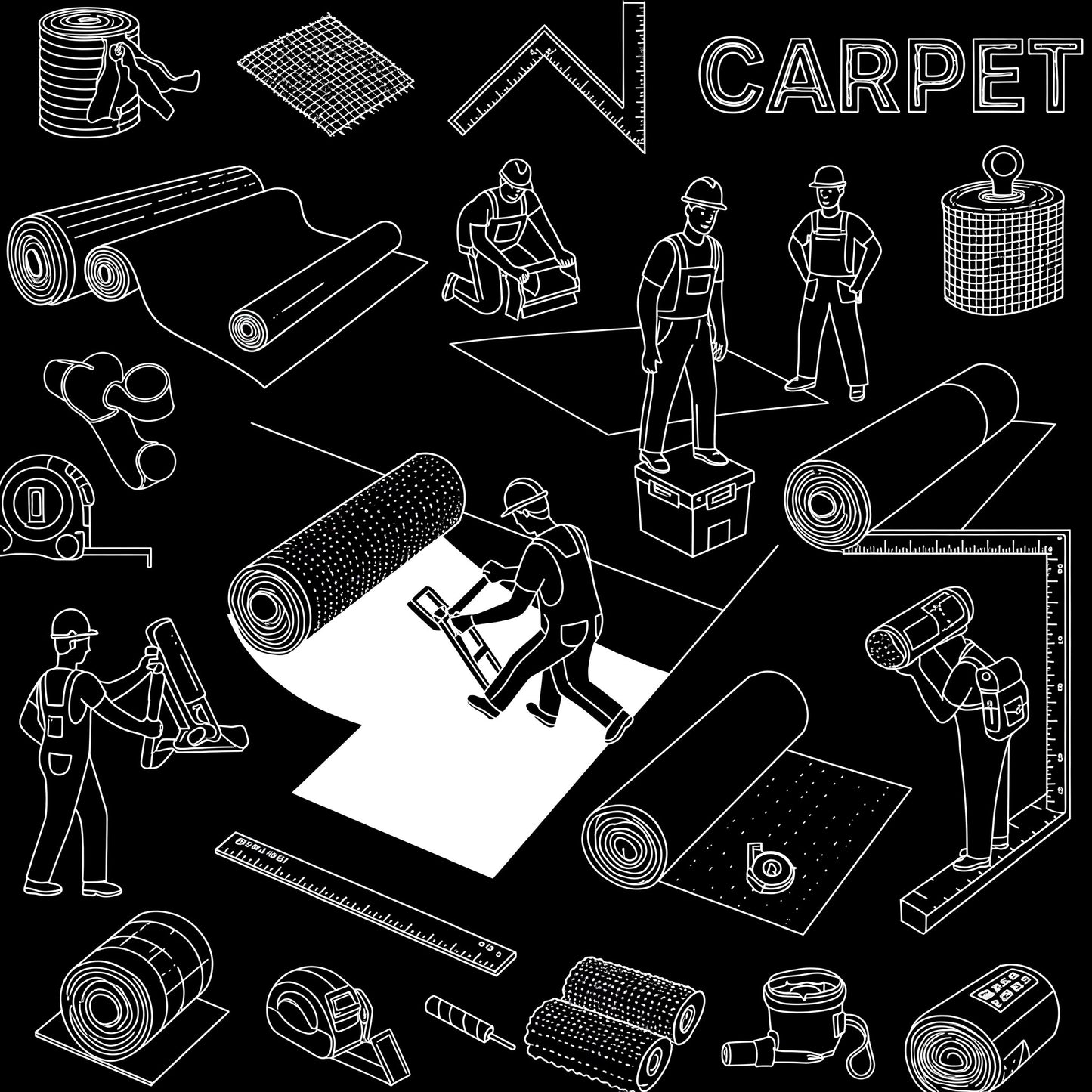 Installation Carpet 15' provided by Licensed Subcontractor