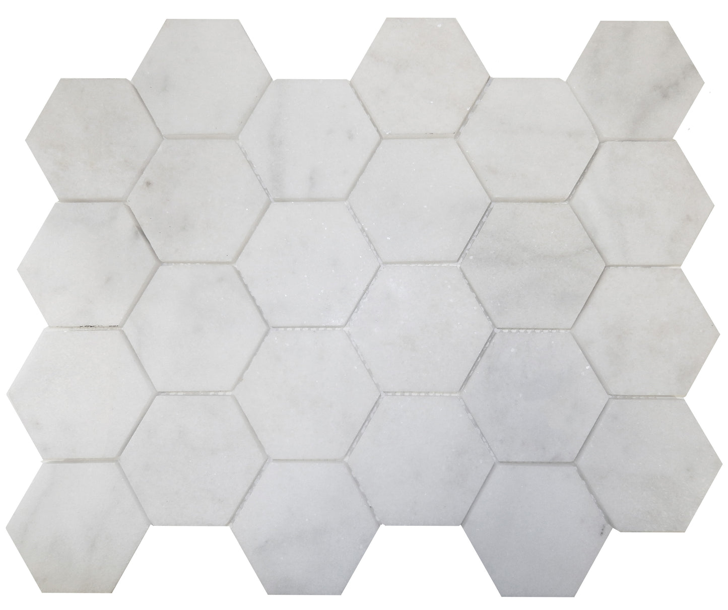 Casa Bianca Hexagon 3x3 Honed
