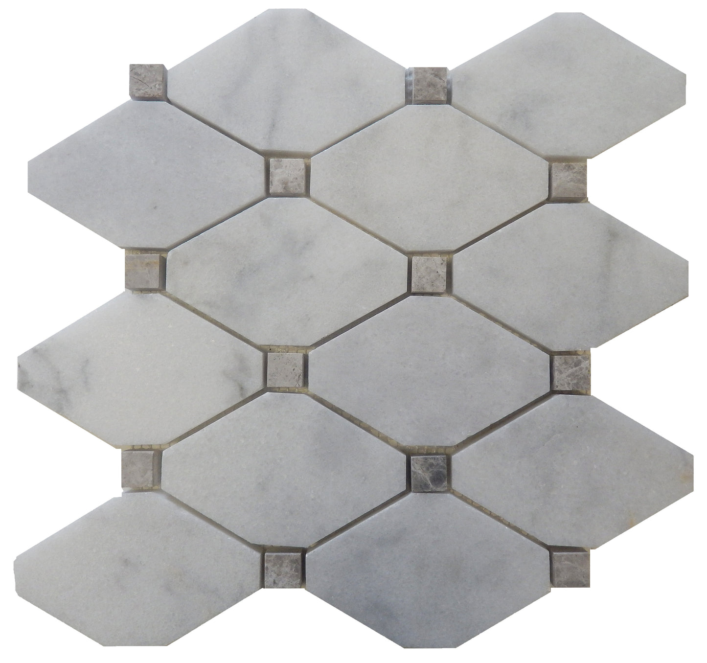 Casa Bianca, Oyster, Diamondback 2.5x4 Honed