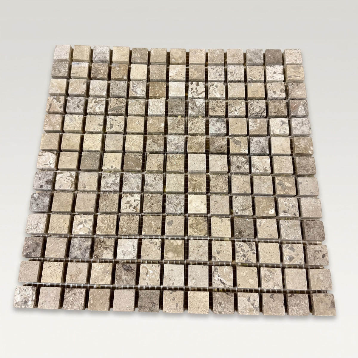 Chocolat Mosaic 5/8 Honed marble mosaic sheet