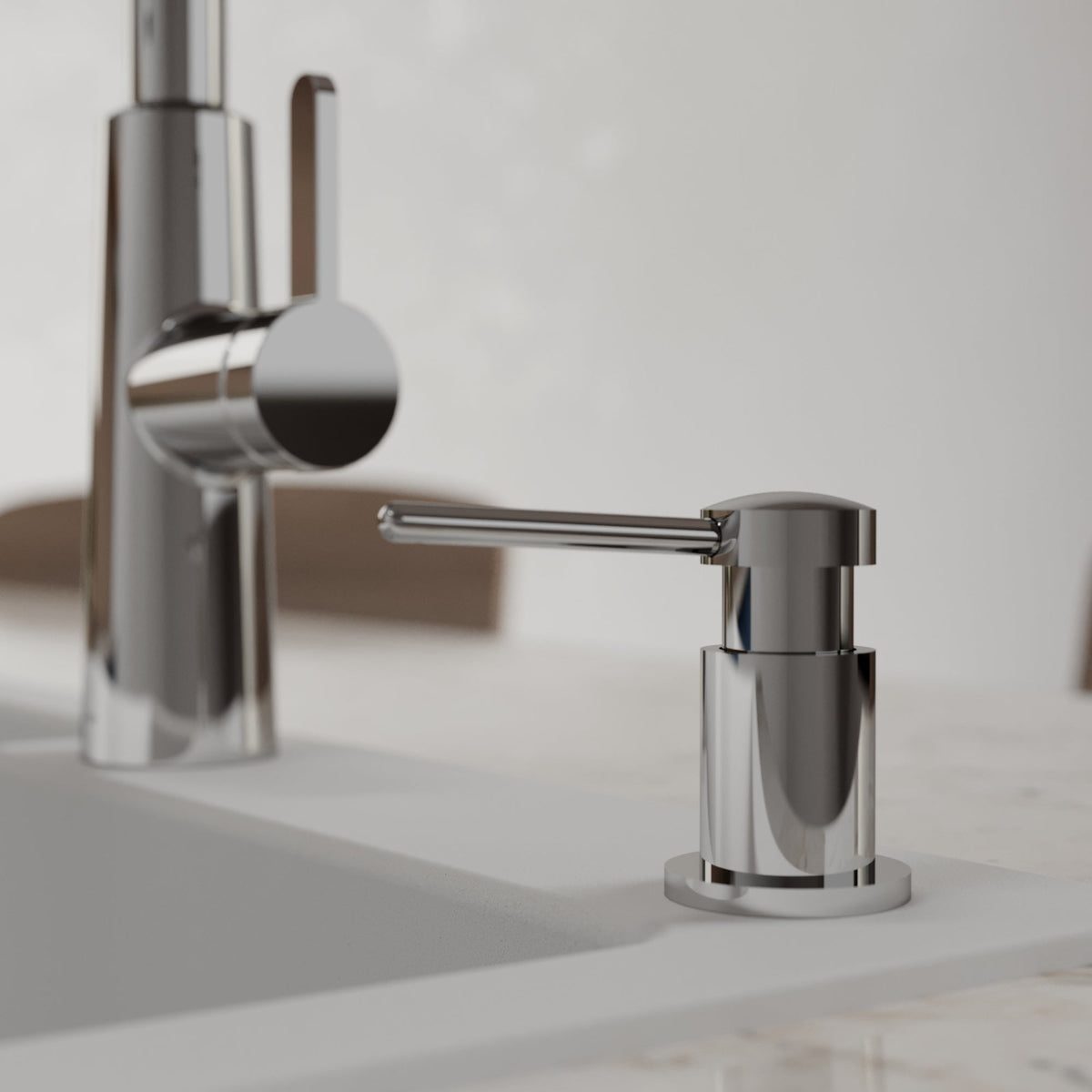 Chrome Soap Dispenser 11-3/4"