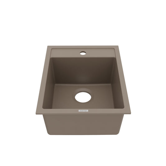 Concrete Bar/Prep Bowl Top Mount Sink 15-3/4"