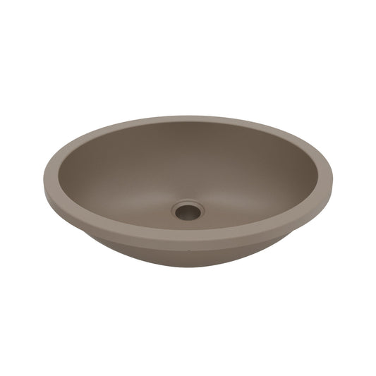 Concrete Vanity Bowl Seamless Undermount Sink 19"