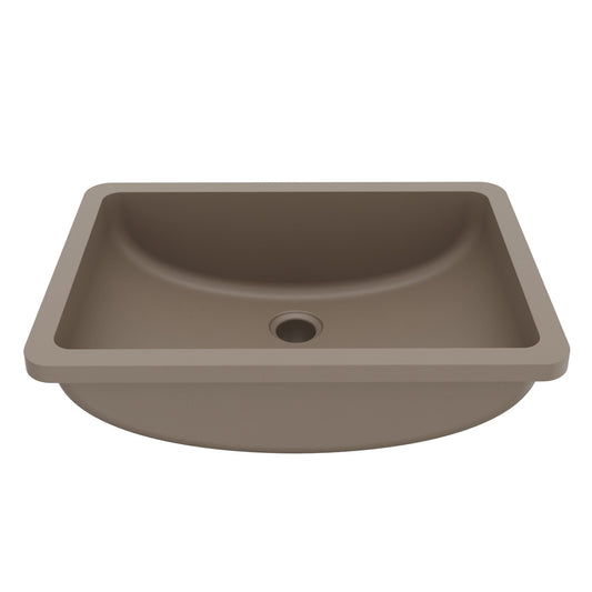 Concrete Vanity Bowl Seamless Undermount Sink 20"