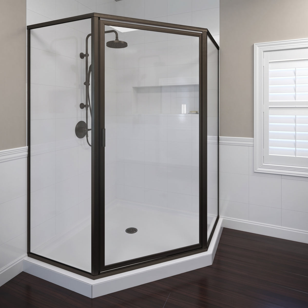 Corner Shower 20" x 24" x 68"