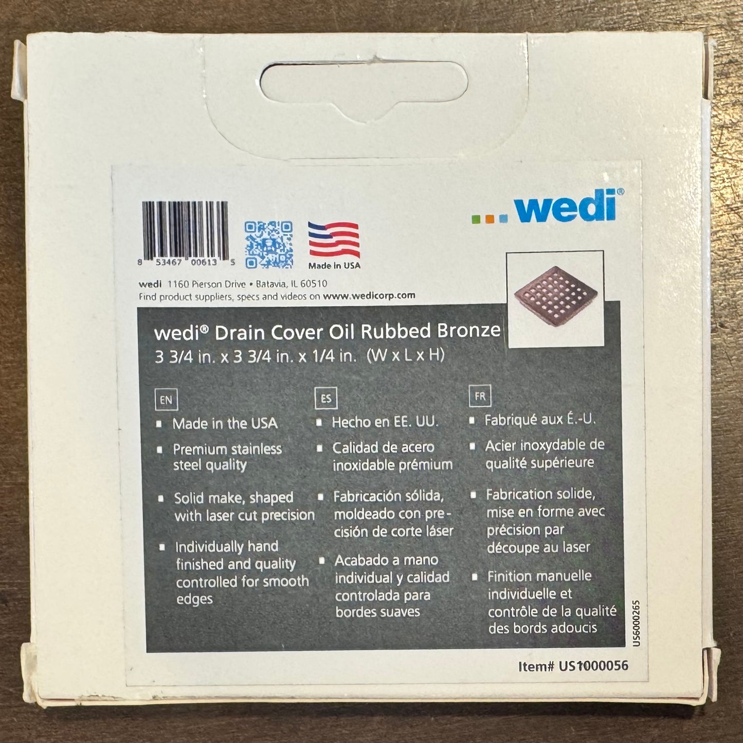 Wedi Drain Oil Rubbed Bronze