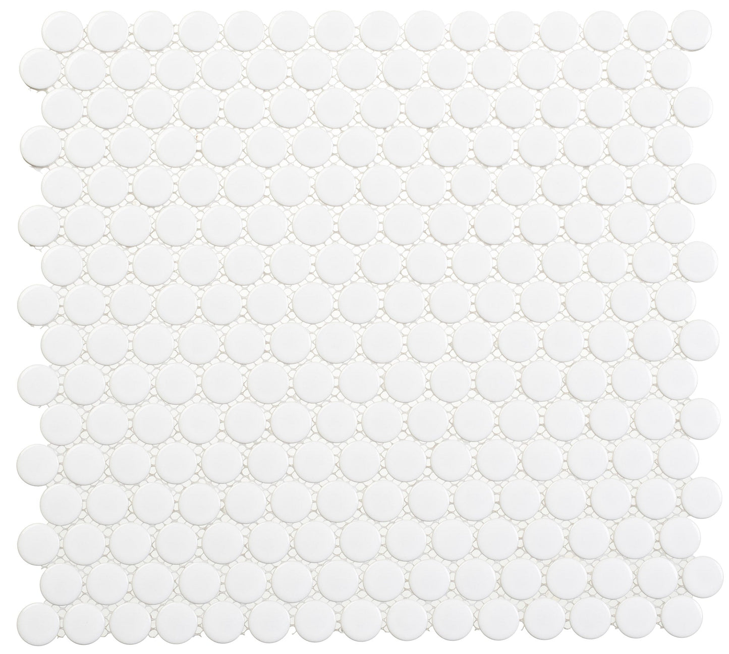 Freedom Avenue United Dove 3/4" Penny Round Glossy Mosaic