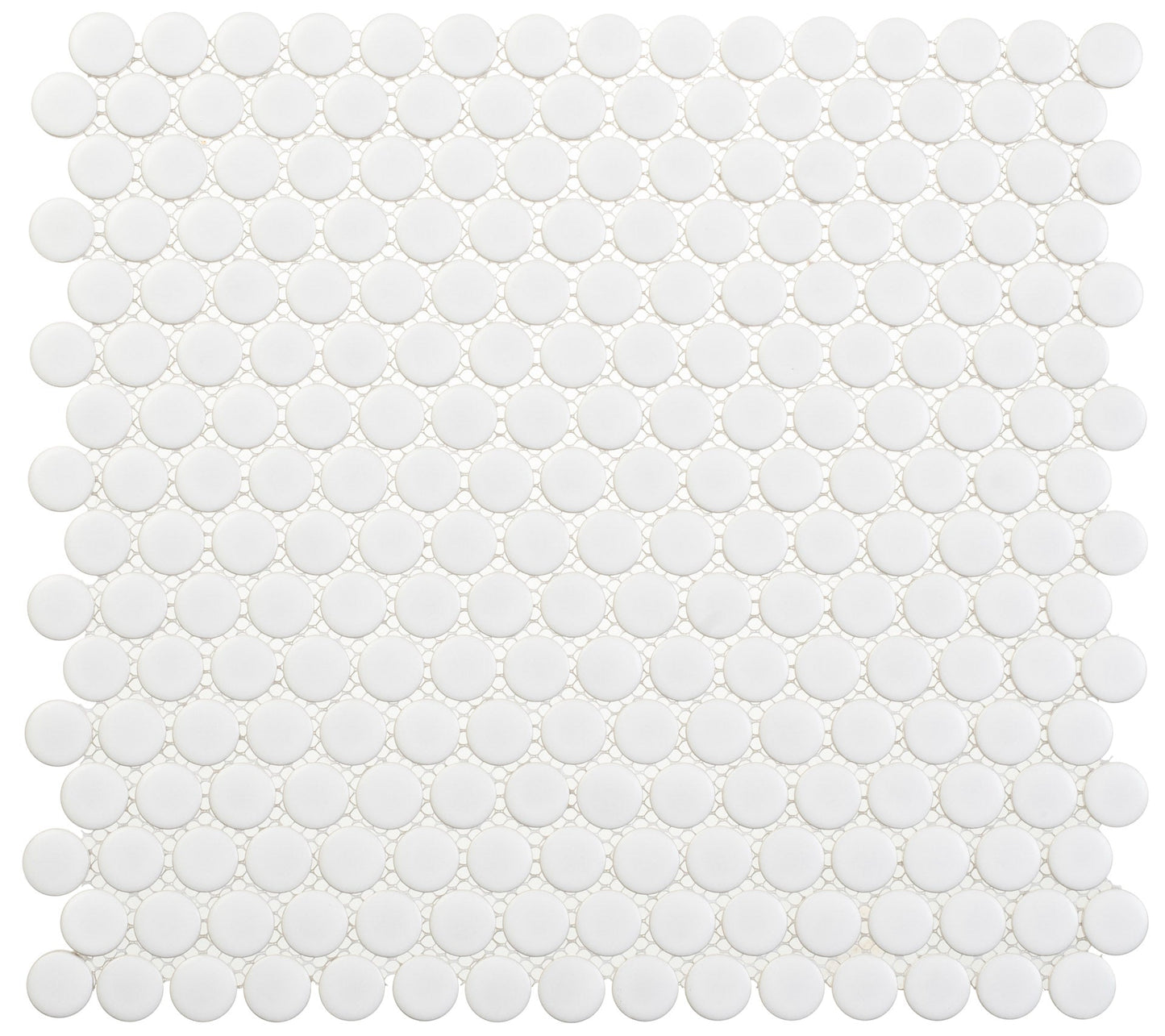 Freedom Avenue Liberty Pure 3/4" Penny Round Matte Mosaic