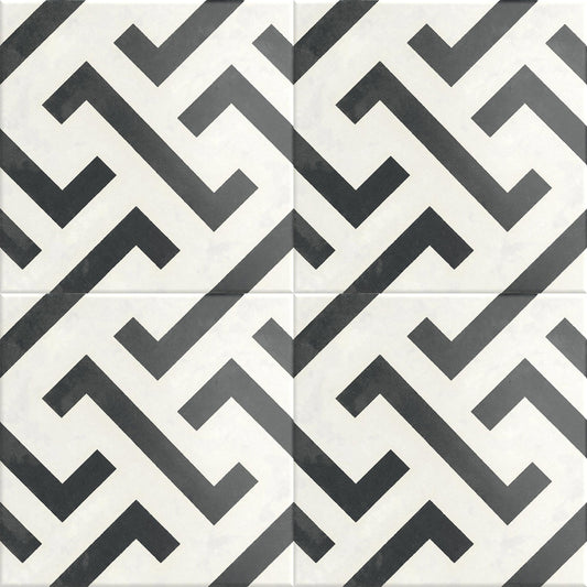 Florencial Torciano Maze 8x8 Porcelain Tile
