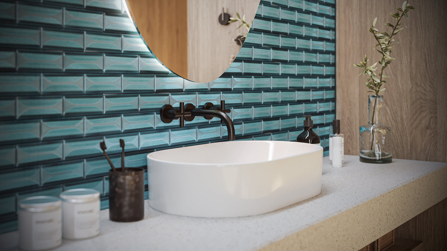 Frey Façade Hermosa Magic 2x5 Glass Mosaic