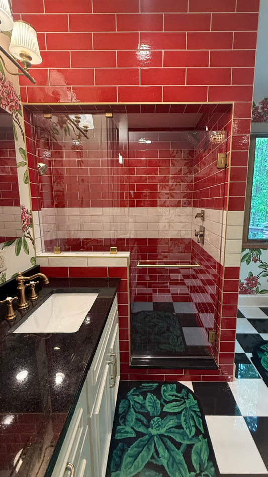 Frameless Shower Enclosure 55-1/2"x28"x77-3/4"