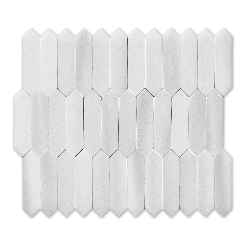 Frost White Baby Picket 1x3 Polished