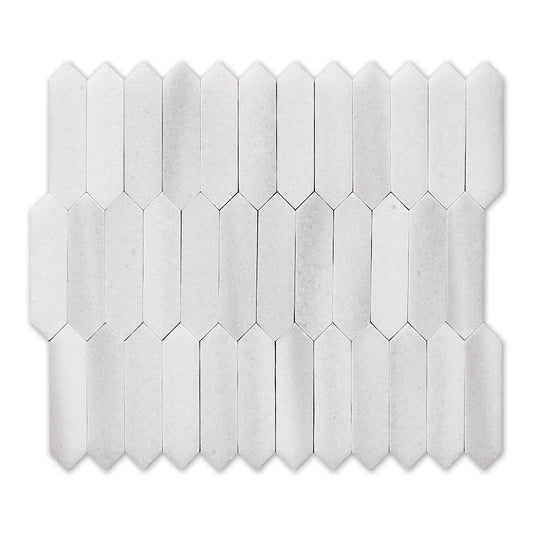 Frost White Baby Picket 1x3 Polished