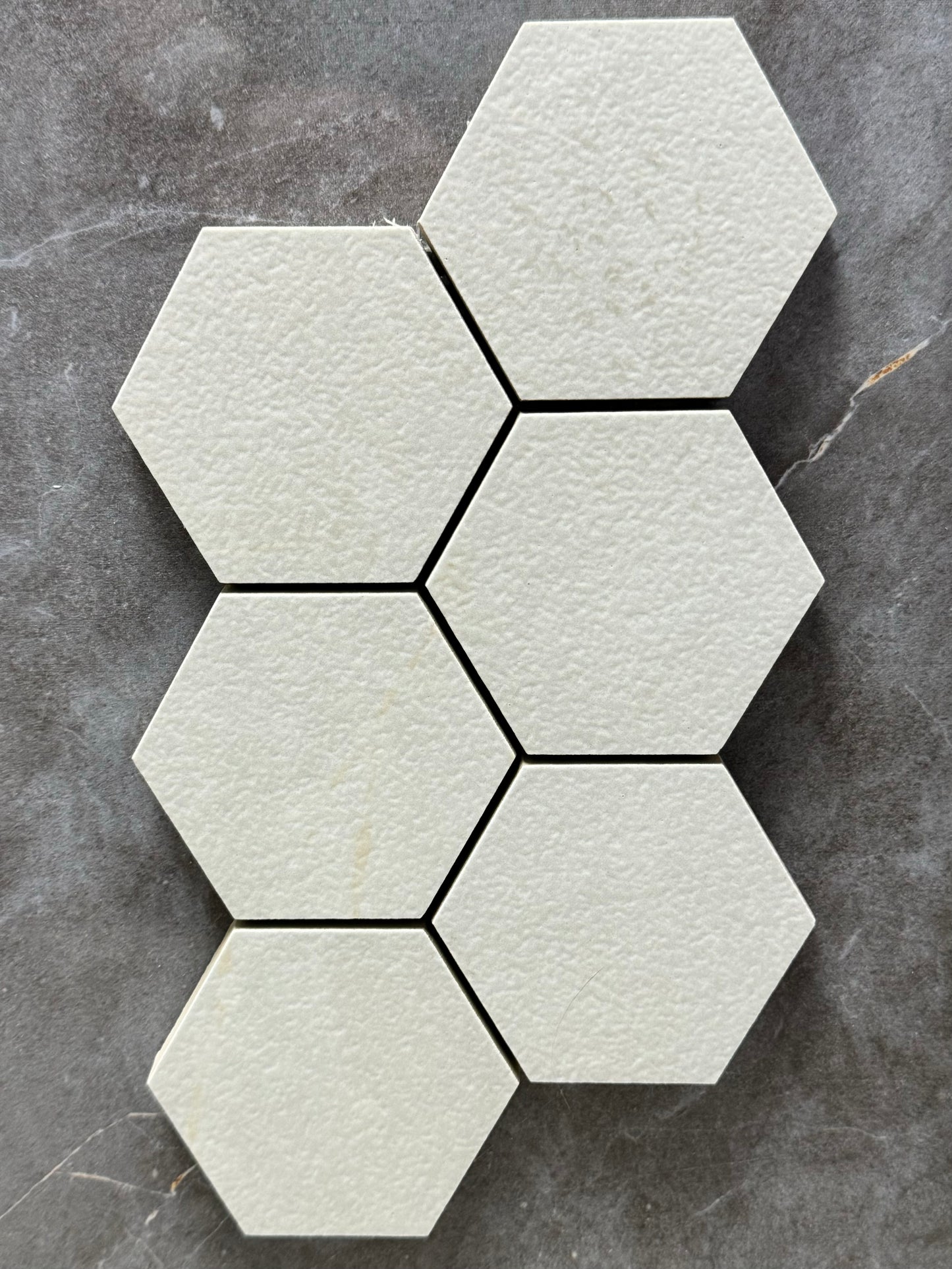 Semi Polished Ivory Hexagon 3x3