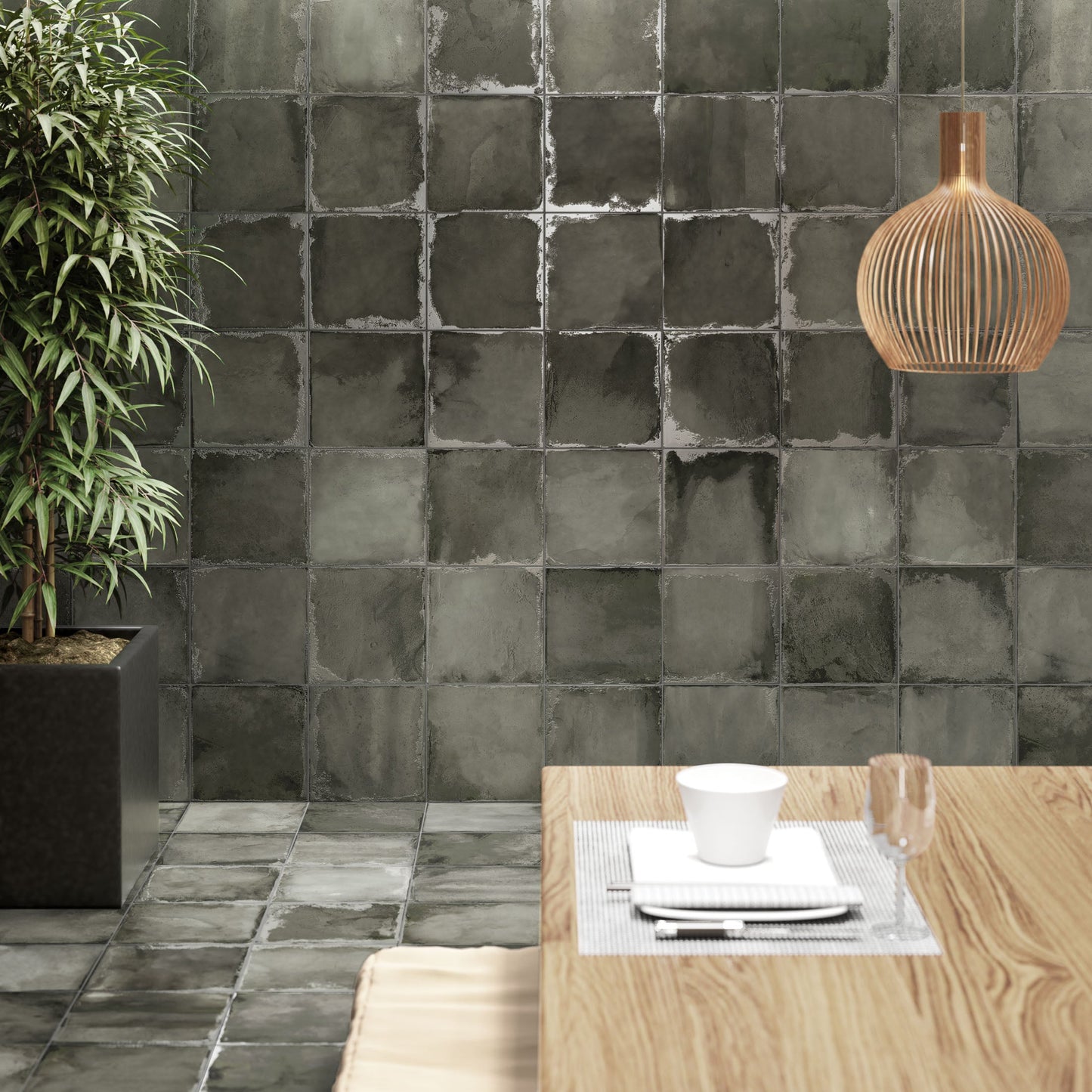 Geometric Calm Camouflage 8x8 Porcelain Tile